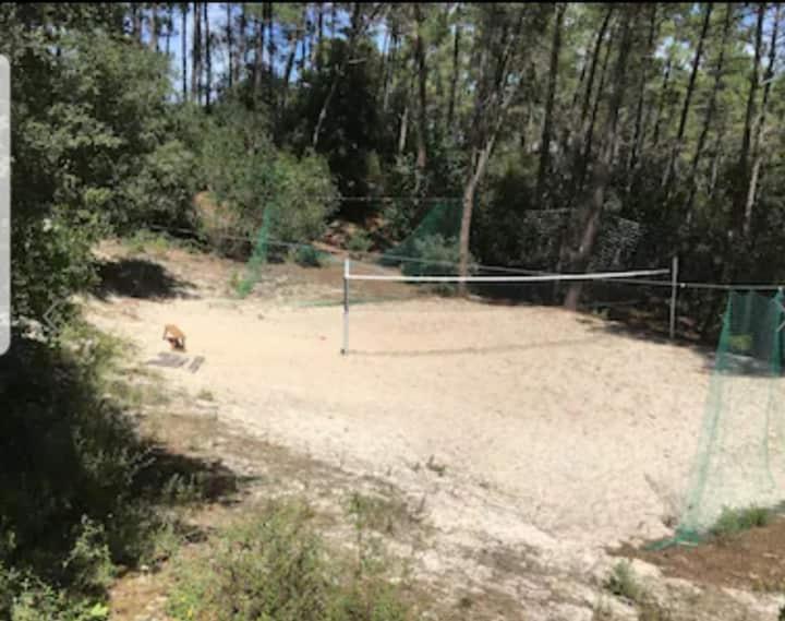 Sur Golf Avec Piscine Chauffee A Lacanau-ocean *